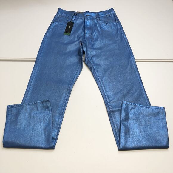 G-Star Denim - GStar Raw Viktoria High Rise Straight LUNA BLUE METAL Jeans Size 28 x 34